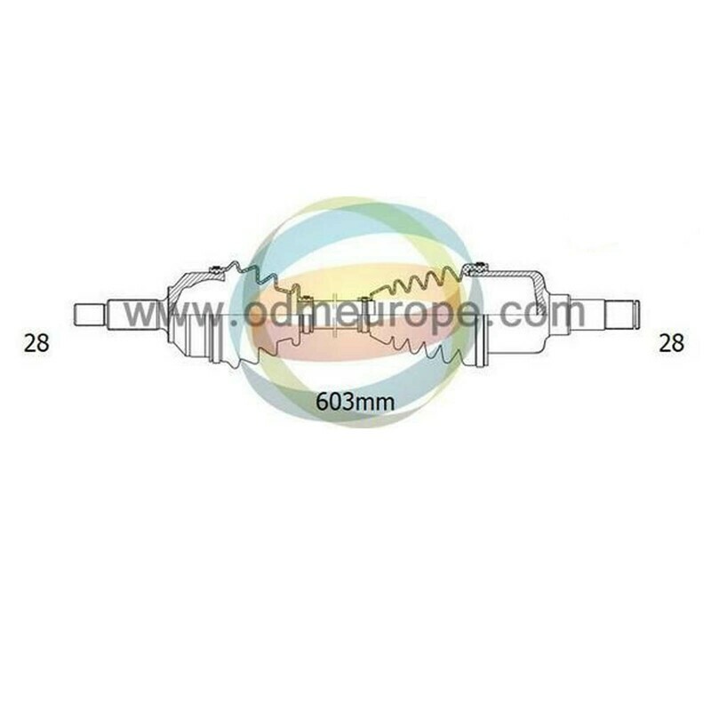 SEMIASSE/ALBERO MOTORE CAMBIO MANUALE / AUTOMATICO ANTERIORE SINISTRO Ford Probe da 1988 a 1993 / Mazda 626 da 1987 a 1997