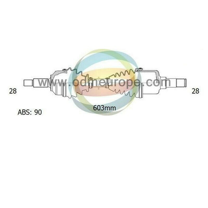 SEMIASSE/ALBERO MOTORE CAMBIO MANUALE / AUTOMATICO ANTERIORE SINISTRO Ford Probe da 1988 a 1993 / Mazda 626 da 1992 a 1997