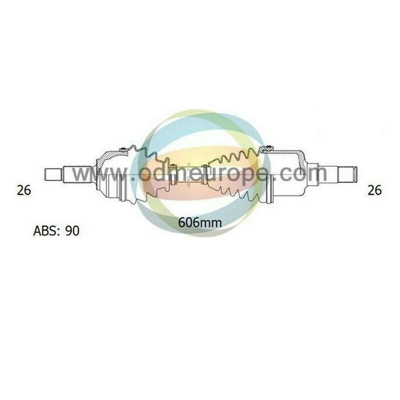 SEMIASSE/ALBERO MOTORE CAMBIO MANUALE / AUTOMATICO ANTERIORE SINISTRO Ford Probe da 1988 a 1994 / Mazda 626 da 1987 a 1992