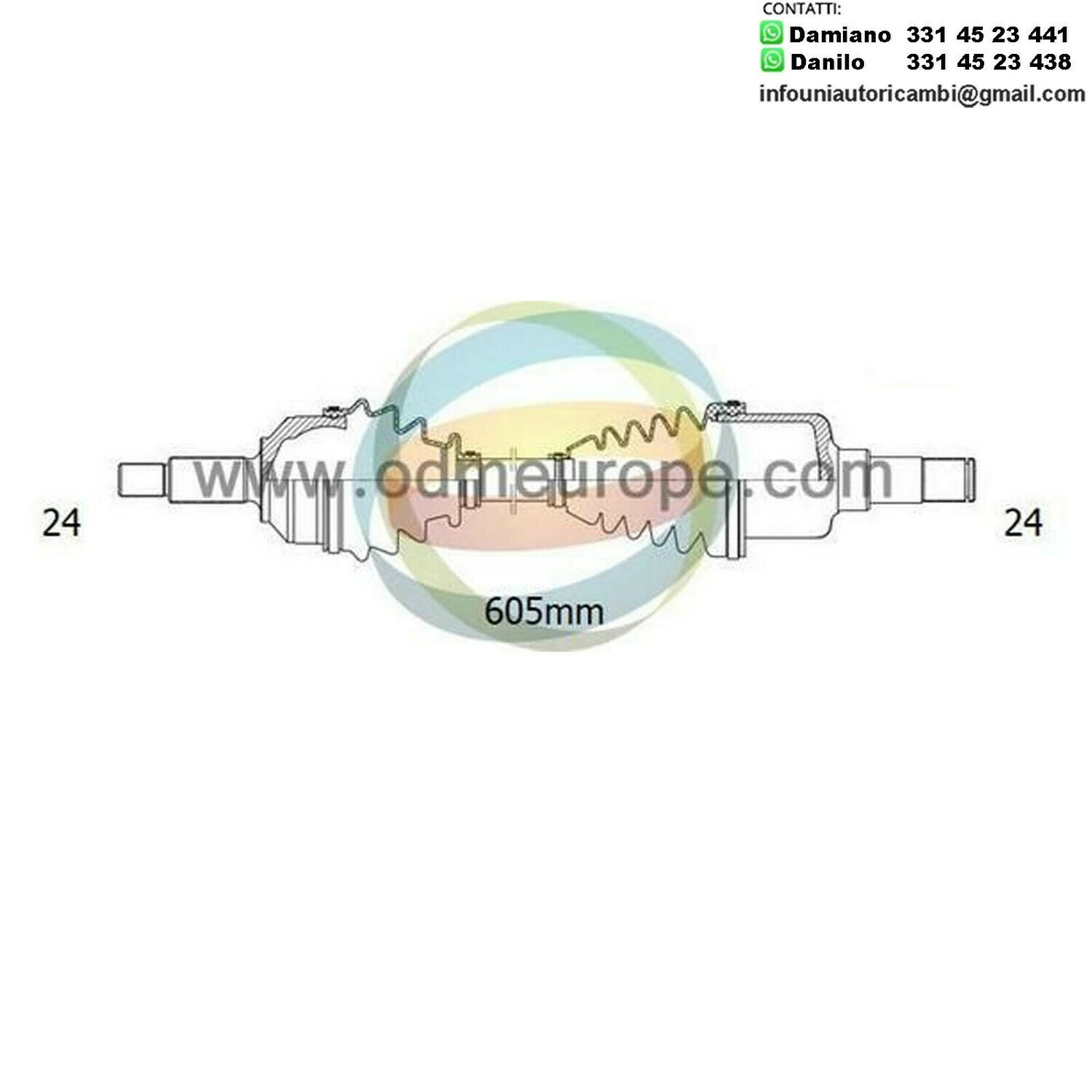 SEMIASSE/ALBERO MOTORE CAMBIO MANUALE / AUTOMATICO ANTERIORE SINISTRO Mazda	323 da 1980 a 1990