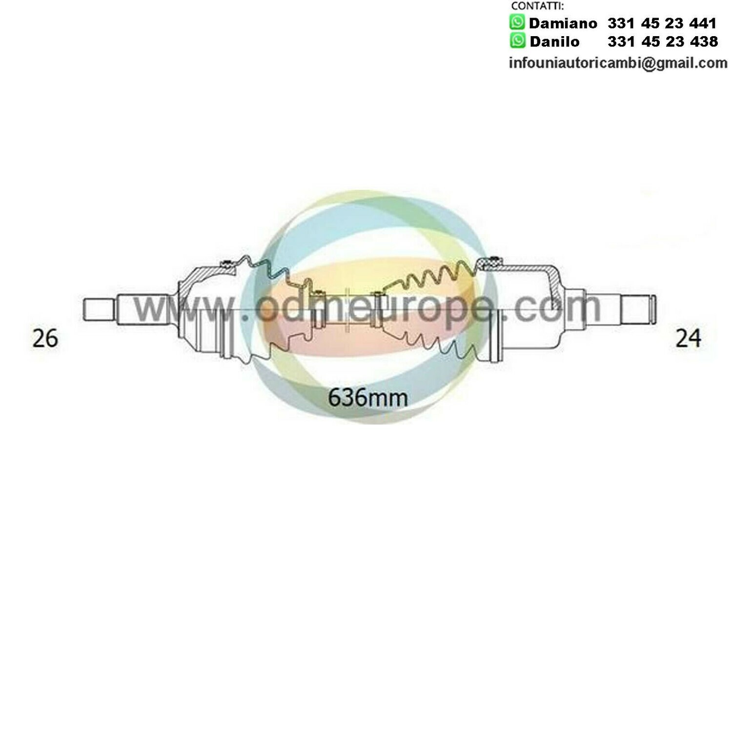 SEMIASSE/ALBERO MOTORE CAMBIO MANUALE / AUTOMATICO ANTERIORE SINISTRO Mazda	MX-3 / 323 da 1994 a 1999