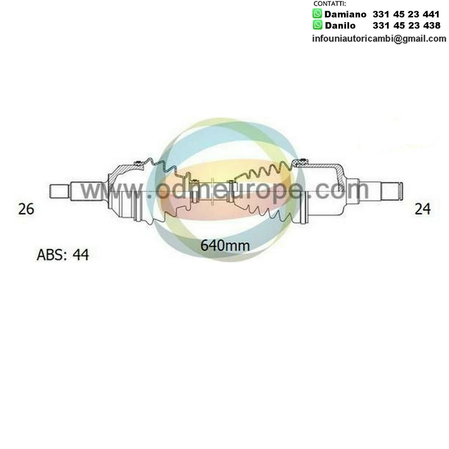 SEMIASSE/ALBERO MOTORE CAMBIO AUTOMATICO ANTERIORE SINISTRO Mazda MX-3 da 1991 a 1999