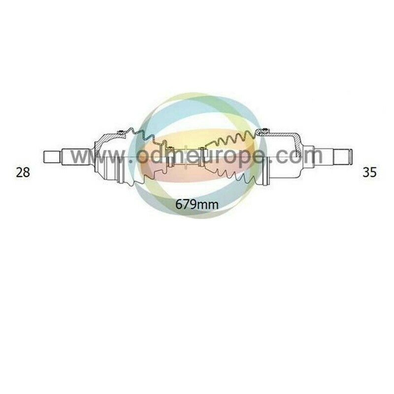 SEMIASSE/ALBERO MOTORE CAMBIO AUTOMATICO ANTERIORE SINISTRO Ford Probe da 1993 a 1998 / Mazda MX-6 da 1992 a 1997