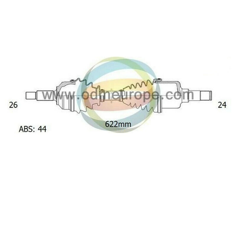 SEMIASSE/ALBERO MOTORE CAMBIO MANUALE / AUTOMATICO ANTERIORE SINISTRO Mazda	323 da 1989 a 1997