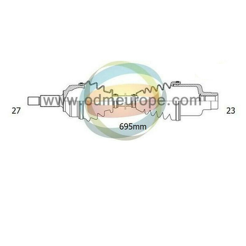 SEMIASSE/ALBERO MOTORE CAMBIO MANUALE/AUTOMATICO ANTERIORE DESTRO Subaru Justy da 1987 a 1996