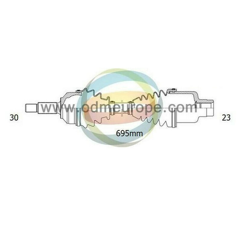 SEMIASSE/ALBERO MOTORE CAMBIO AUTOMATICO ANTERIORE SINISTRO/DESTRO Subaru	Leone da 1984 a 1991 / XT da 1984 a 1991