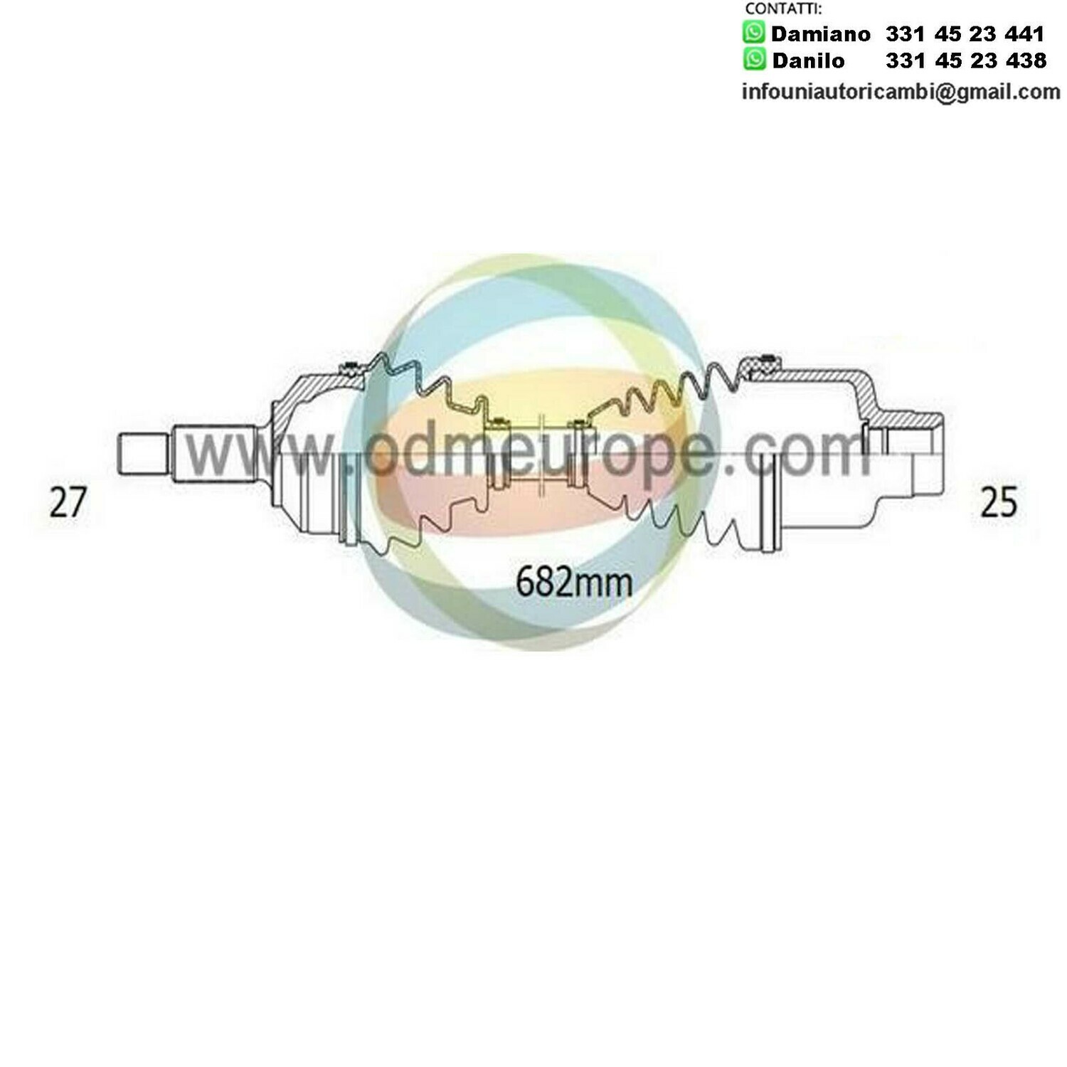 SEMIASSE/ALBERO MOTORE CAMBIO MANUALE / AUTOMATICO ANTERIORE SINISTRO / DESTRO Subaru Forester da 1997 a 2003 / Legacy III da 1998 a 2004 / Impreza da 1992 a 2001