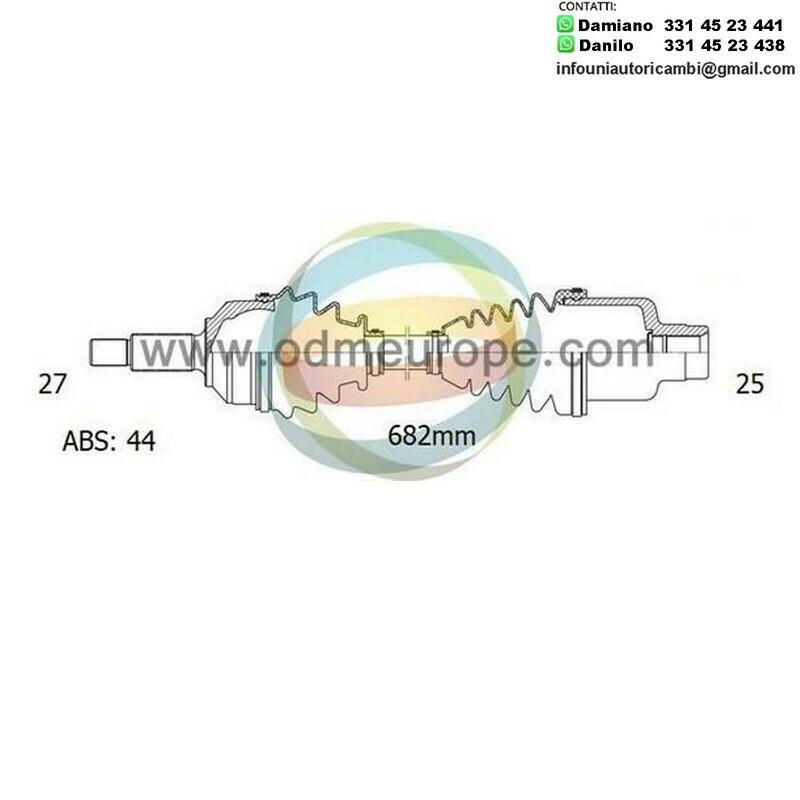 SEMIASSE/ALBERO MOTORE CAMBIO MANUALE / AUTOMATICO ANTERIORE SINISTRO / DESTRO Subaru Forester da 1997 a 2003 / Legacy III da 1998 a 2004 / Outback da 2000 a 2004