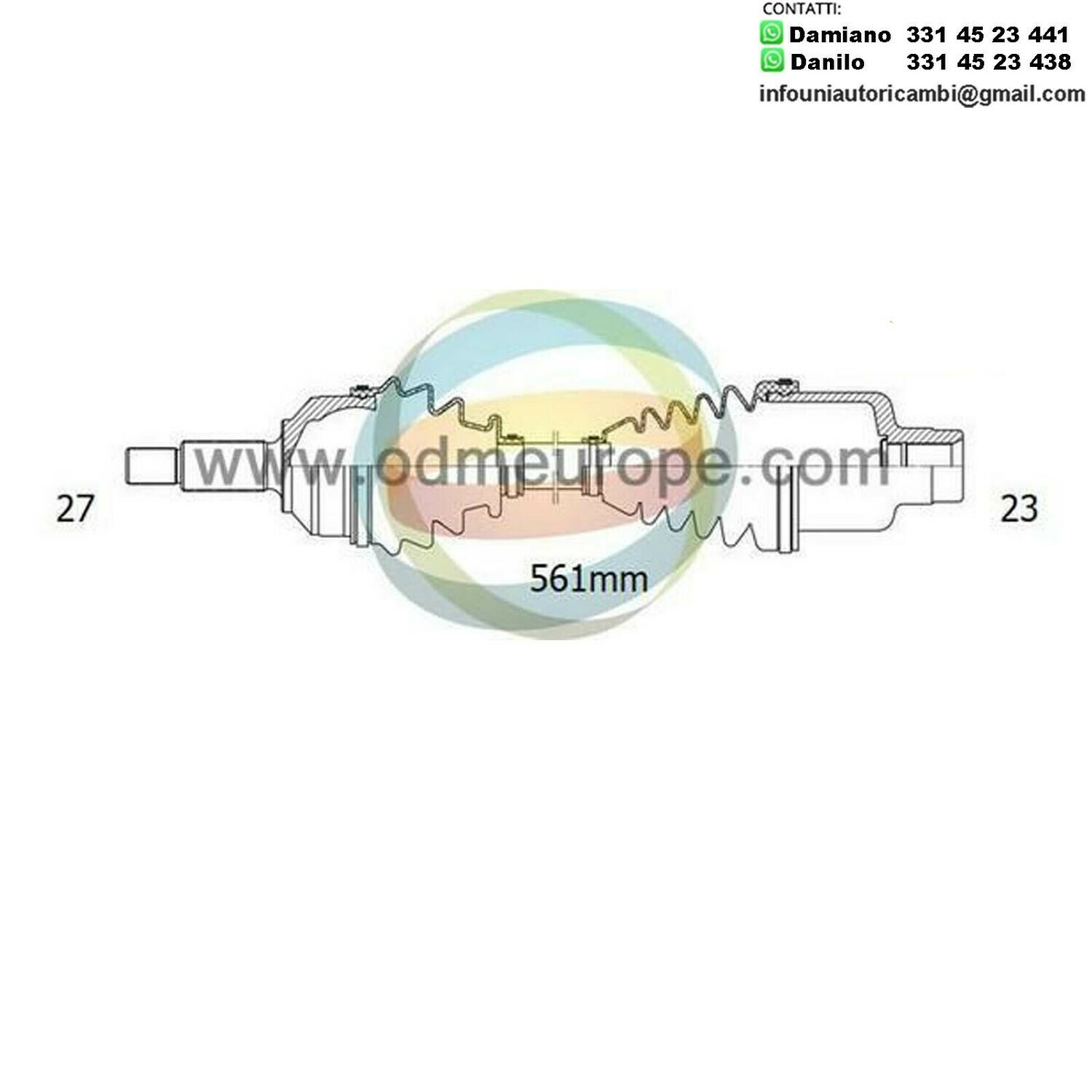 SEMIASSE/ALBERO MOTORE CAMBIO MANUALE / AUTOMATICO ANTERIORE SINISTRO / DESTRO Subaru Justy da 1989 a 1995
