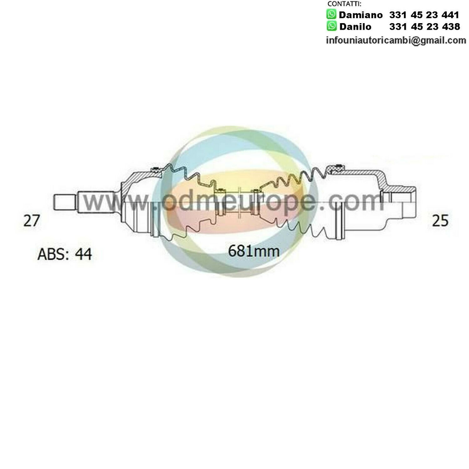 SEMIASSE/ALBERO MOTORE CAMBIO AUTOMATICO ANTERIORE SINISTRO / DESTRO Subaru Forester da 1998 a 2001