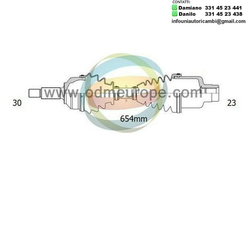 SEMIASSE/ALBERO MOTORE CAMBIO MANUALE / AUTOMATICO ANTERIORE SINISTRO / DESTRO Subaru Leone da 1979 a 1985