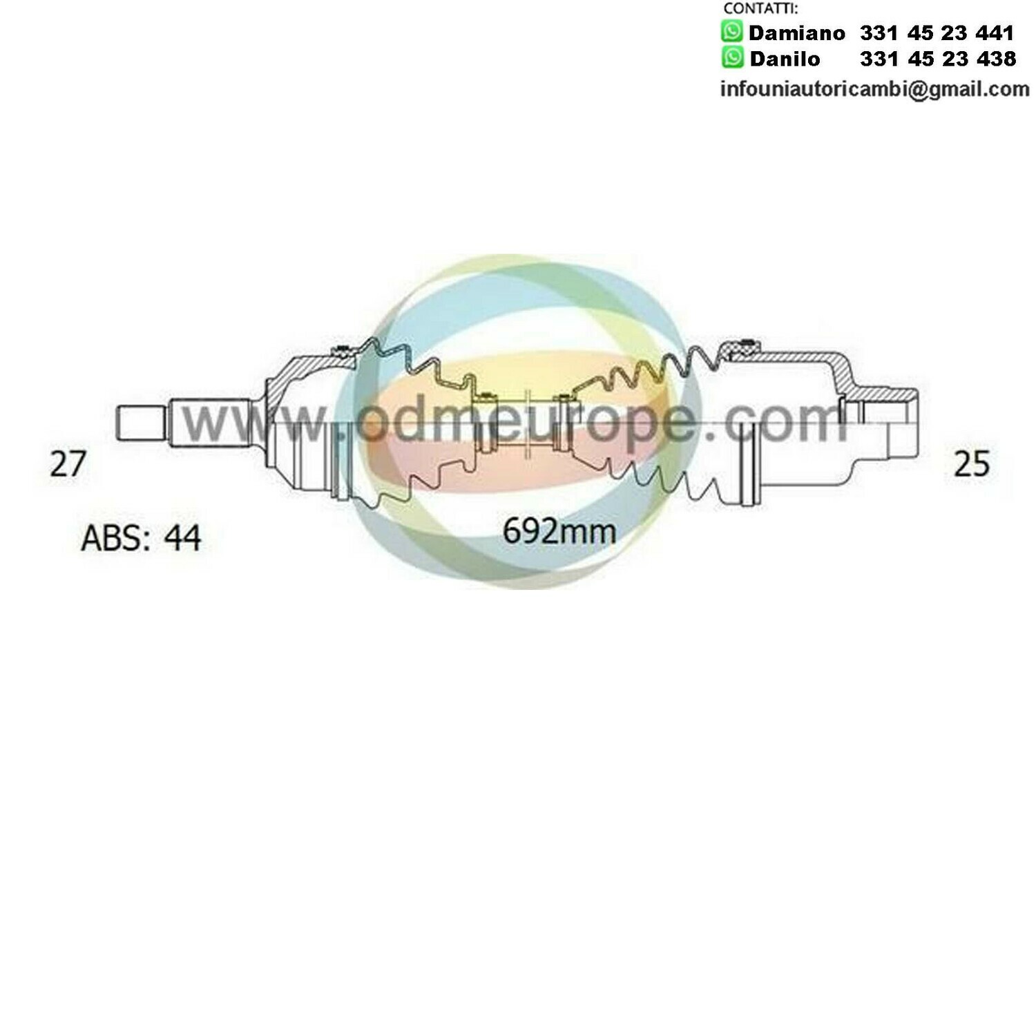 SEMIASSE/ALBERO MOTORE CAMBIO MANUALE / AUTOMATICO ANTERIORE SINISTRO / DESTRO Subaru Impreza da 2000 a 2004