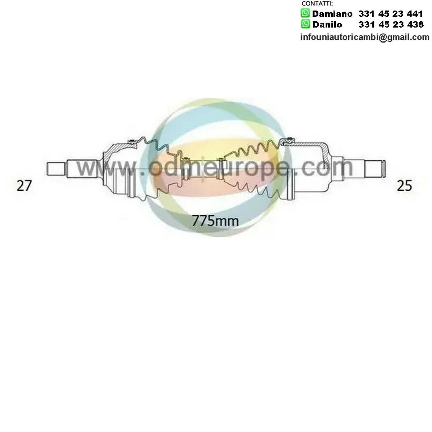 SEMIASSE/ALBERO MOTORE CAMBIO MANUALE ANTERIORE SINISTRO / DESTRO Subaru Impreza da 2008 a 2012 / Legacy IV da 2003 a 2009