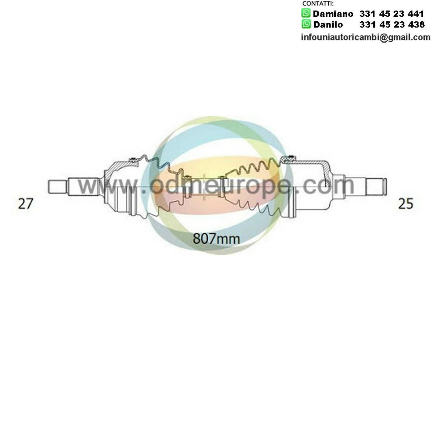 SEMIASSE/ALBERO MOTORE CAMBIO MANUALE / AUTOMATICO ANTERIORE SINISTRO / DESTRO Subaru Impreza da 2007 a 2020 / Legacy V da 2009 a 2014