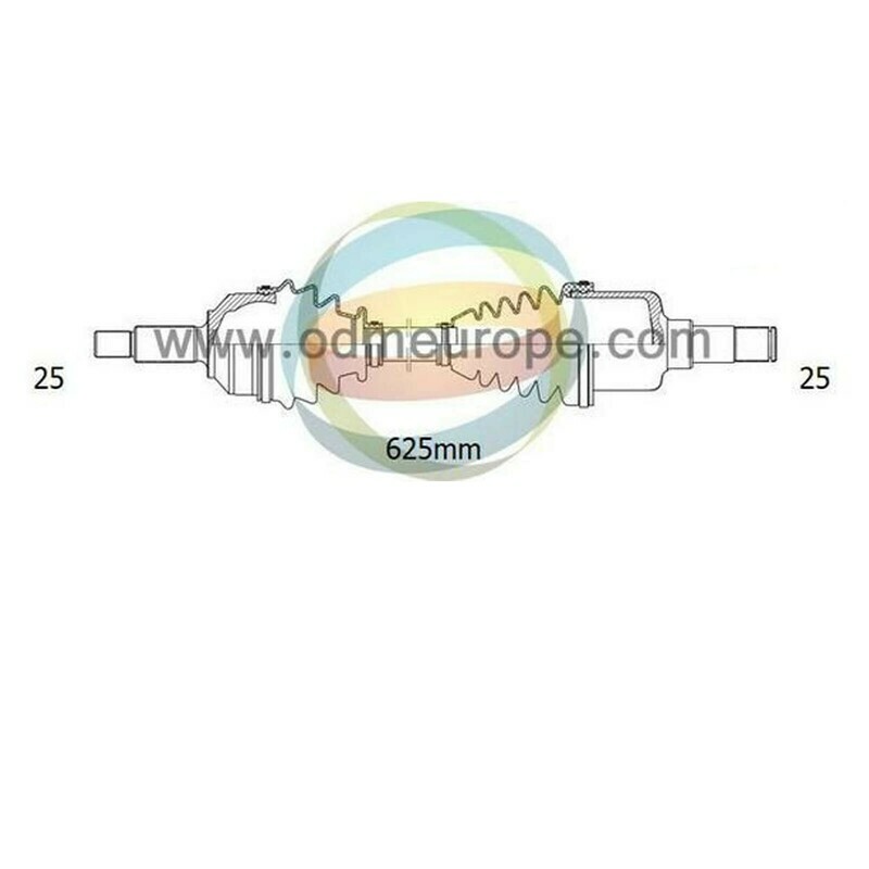 SEMIASSE/ALBERO MOTORE CAMBIO MANUALE / AUTOMATICO ANTERIORE SINISTRO Mitsubishi Eclipse da 1995 a 1999