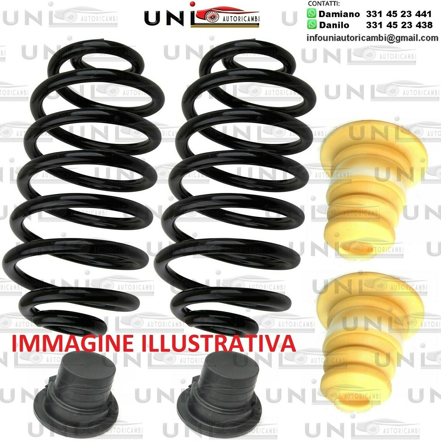 KIT 2 MOLLE NORMALI POSTERIORI PER CITROEN C4 GRAND PICASSO