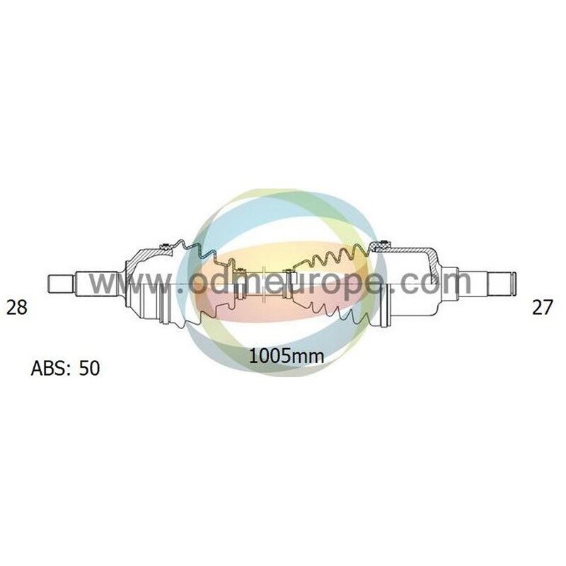 SEMIASSE/ALBERO MOTORE CAMBIO AUTOMATICO Honda Accord [USA] da 1998 a 2000