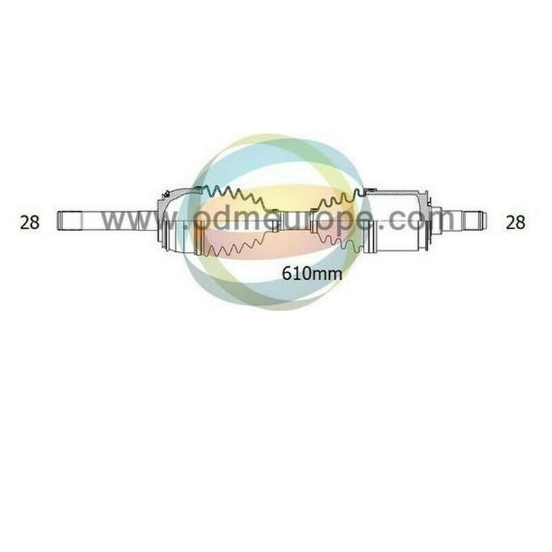 SEMIASSE/ALBERO MOTORE CAMBIO MANUALE / AUTOMATICO ANTERIORE SINISTRO Mitsubishi Challenger da 1998 a 2000 / Montero da 1994 a 2000 / Montero [Sport] da 1996 a 2009 / Pajero [Sport] da 1994 a 2009