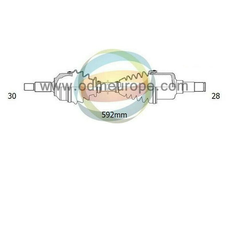 SEMIASSE/ALBERO MOTORE CAMBIO MANUALE / AUTOMATICO ANTERIORE SINISTRO Fiat Fullback  da  2016 a 2020 / Mitsubishi L200 da 2005 a 2020