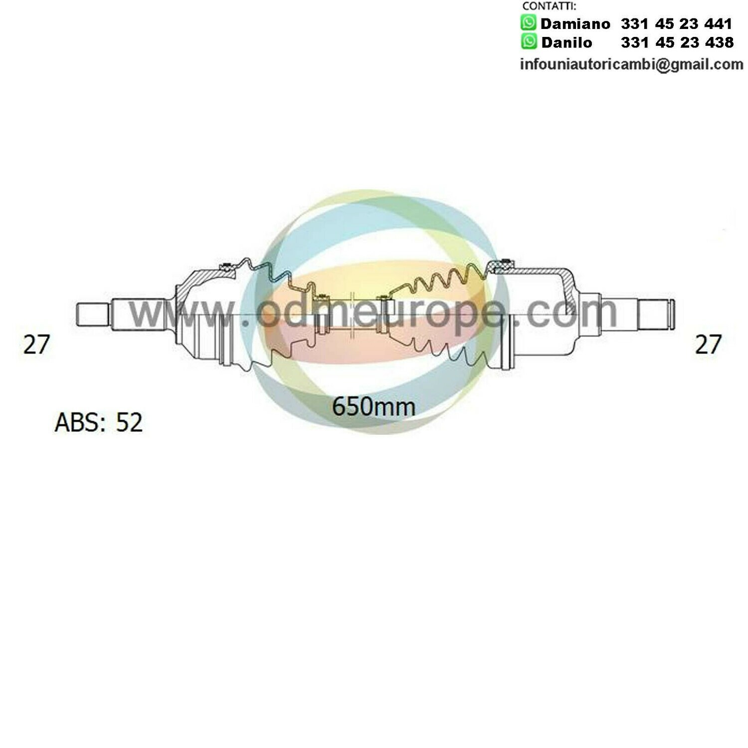 SEMIASSE/ALBERO MOTORE CAMBIO AUTOMATICO ANTERIORE SINISTRO Hyundai Santa Fe I da 2001 a 2006