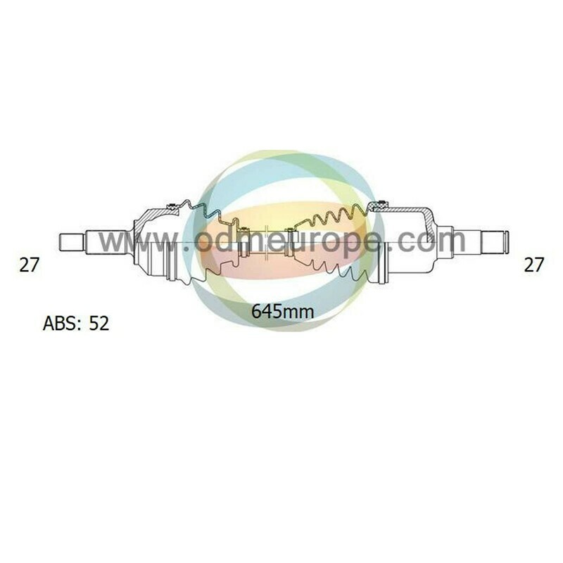 SEMIASSE/ALBERO MOTORE CAMBIO MANUALE / AUTOMATICO ANTERIORE SINISTRO Hyundai	Santa Fe I da 2001 a 2006