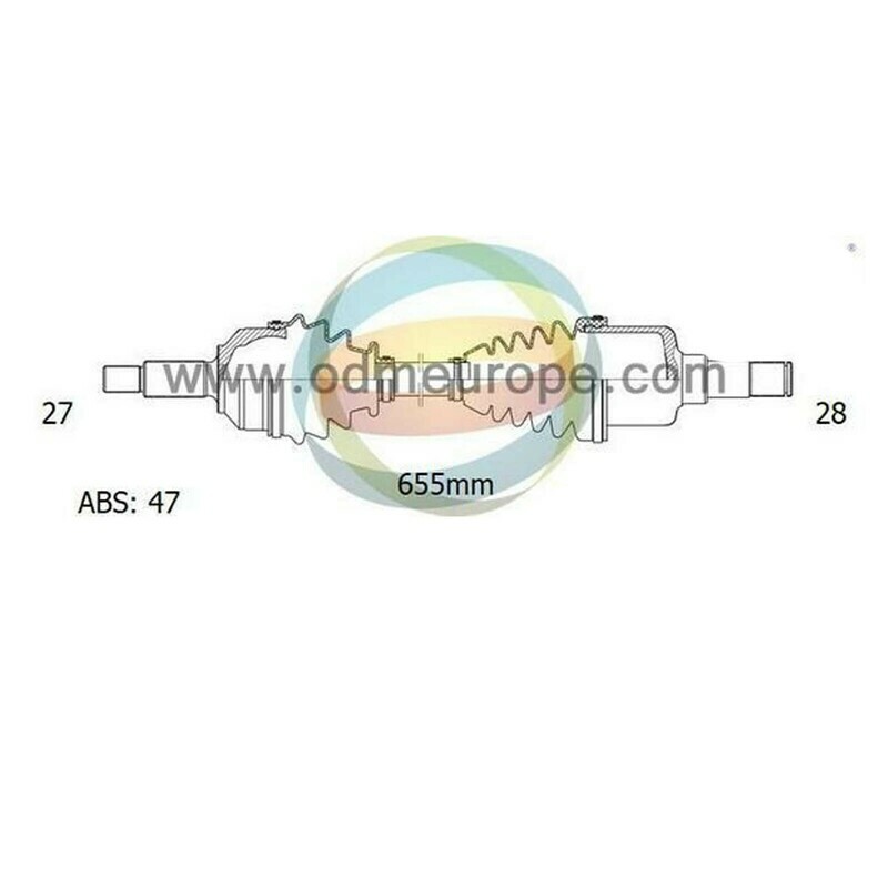 SEMIASSE/ALBERO MOTORE CAMBIO MANUALE / AUTOMATICO ANTERIORE SINISTRO Hyundai XG25 / XG30 da 1998 a 2004 / XG350 da 2002 a 2006