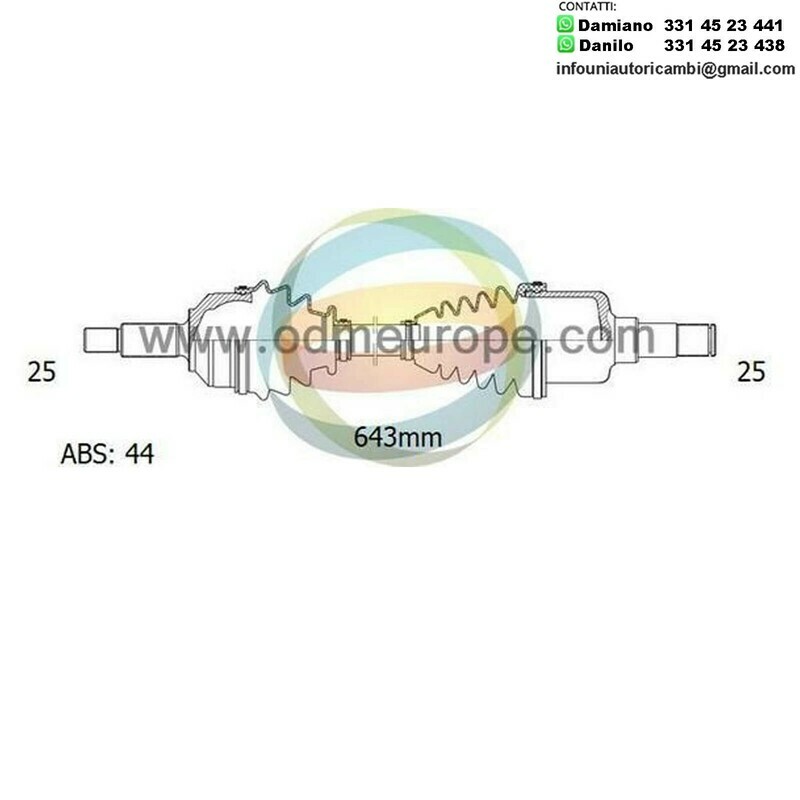 SEMIASSE/ALBERO MOTORE CAMBIO MANUALE ANTERIORE SINISTRO Hyundai Matrix da 2002 a 2011