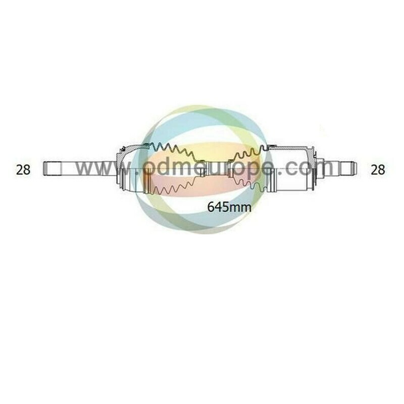 SEMIASSE/ALBERO MOTORE CAMBIO MANUALE / AUTOMATICO ANTERIORE SINISTRO Hyundai Terracan da 2003 a 2007