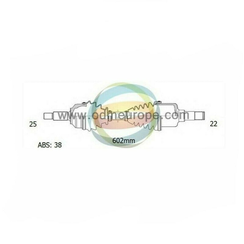 SEMIASSE/ALBERO MOTORE CAMBIO MANUALE ANTERIORE SINISTRO Hyundai Amica da 1998 a 2020 / Atos da 1998 a 2015 / Atos Prime da 2000 a 2020