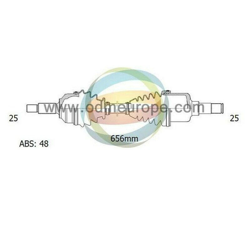 SEMIASSE/ALBERO MOTORE CAMBIO MANUALE / AUTOMATICO ANTERIORE SINISTRO Hyundai Accent IIII da 2011 a 2020 / i20 [PB, PBT] da 2008 a 2016 / Kia Rio III da 2012 a 2020