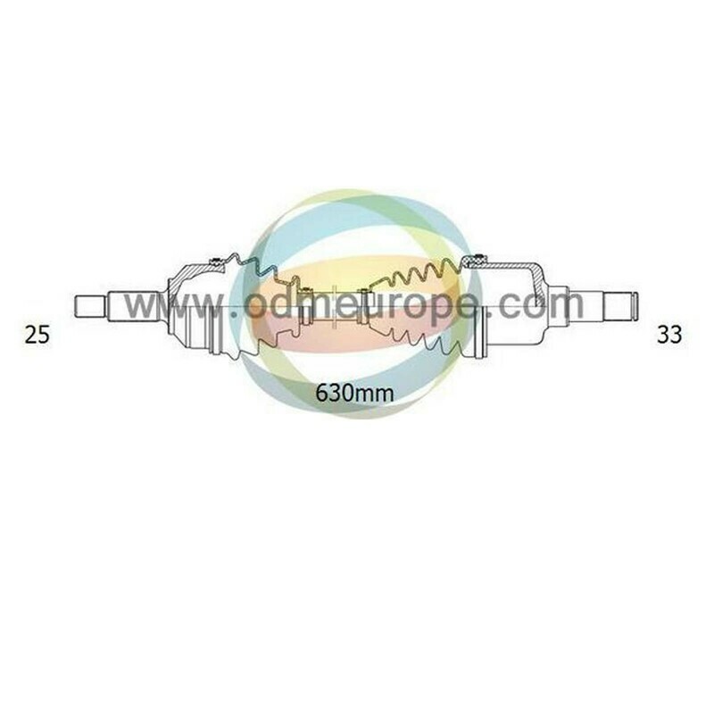 SEMIASSE/ALBERO MOTORE CAMBIO MANUALE / AUTOMATICO ANTERIORE SINISTRO Mitsubishi	Colt [Z3*A, Z2*A] da 2004 a 2020 / Colt CZC da 2006 a 2010