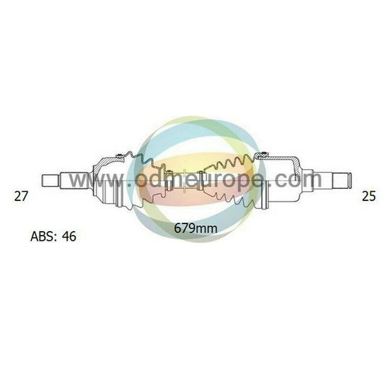 SEMIASSE/ALBERO MOTORE CAMBIO MANUALE ANTERIORE SINISTRO Hyundai i30 [FD]	da 2007 a 2012