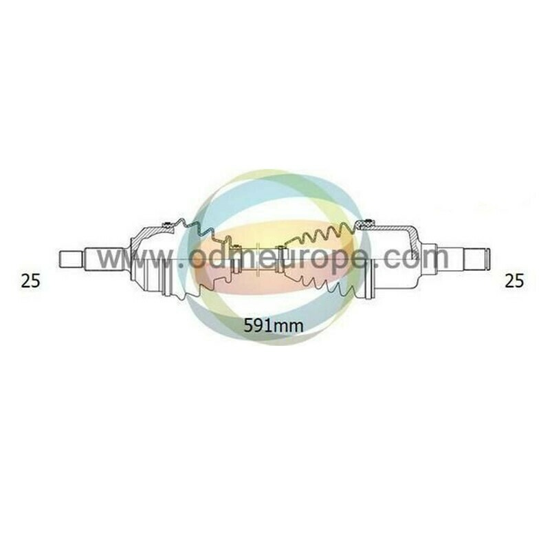 SEMIASSE/ALBERO MOTORE CAMBIO MANUALE / AUTOMATICO ANTERIORE SINISTRO Mitsubishi	Colt [C5_] da 1988 a 1992 / Lancer	da 1988 a 1996