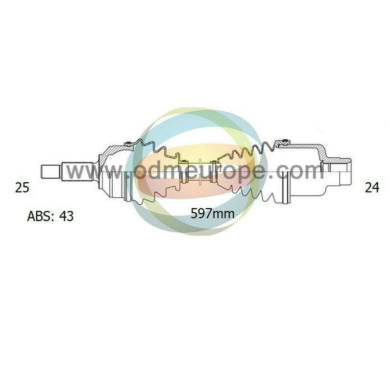 SEMIASSE/ALBERO MOTORE CAMBIO AUTOMATICO Chrysler Sebring / Dodge Stratus da 2001 a 2006