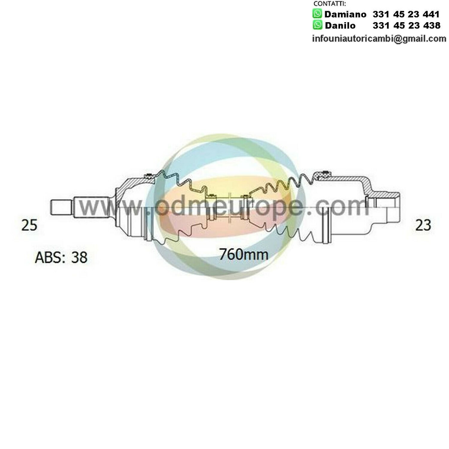 SEMIASSE/ALBERO MOTORE CAMBIO MANUALE / AUTOMATICO Proton Savvy da 2005 a 2013