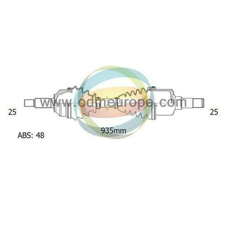 SEMIASSE/ALBERO MOTORE CAMBIO MANUALE / AUTOMATICO ANTERIORE DESTRO Hyundai	Accent IIII da 2011 a 2020 / i20 [PB, PBT] da 2008 a 2016 / Kia Rio III da 2012 a 2020