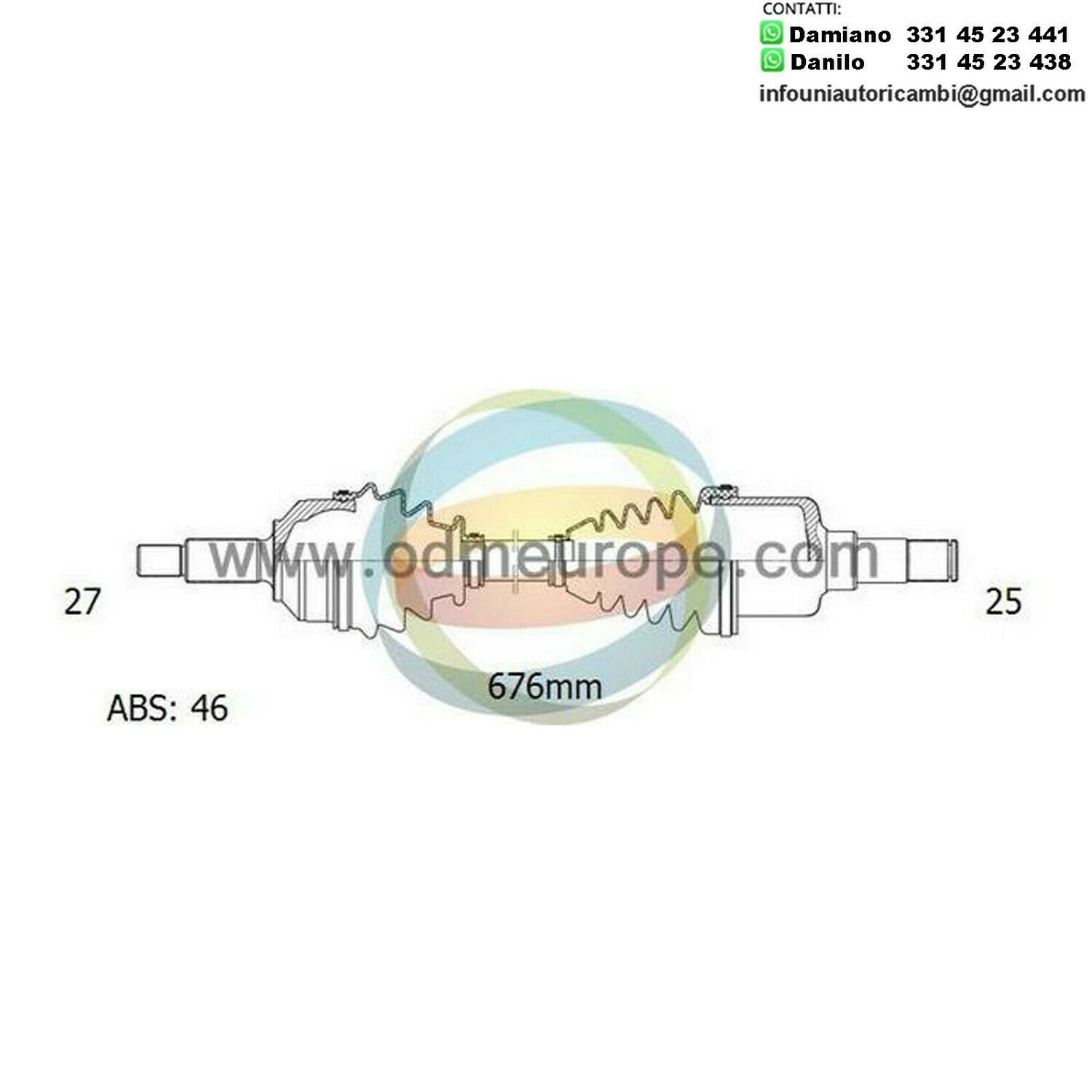 SEMIASSE/ALBERO MOTORE CAMBIO MANUALE / AUTOMATICO Hyundai ix20 da 2010 a 2020 / Kia Venga da 2010 a 2020