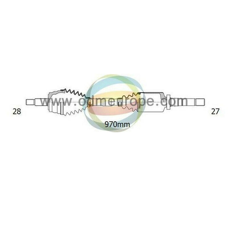 SEMIASSE/ALBERO MOTORE CAMBIO AUTOMATICO ANTERIORE DESTRO Citroen	C-Crosser da 2008 a 2020 / Mitsubishi Outlander II 2007 a 2013 / Peugeot 4007 da 2007 a 2013