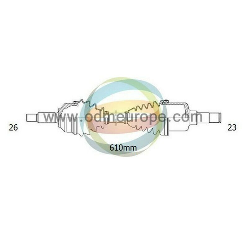 SEMIASSE/ALBERO MOTORE CAMBIO MANUALE / AUTOMATICO ANTERIORE SINISTRO Toyota Carina E [T19] da 1993 a 1998