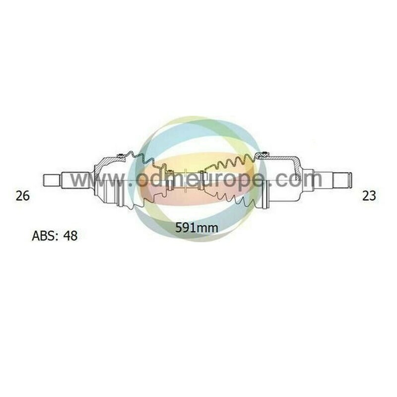 SEMIASSE/ALBERO MOTORE CAMBIO MANUALE / AUTOMATICO ANTERIORE SINISTRO Toyota	Rav4 II da 2000 a 2006