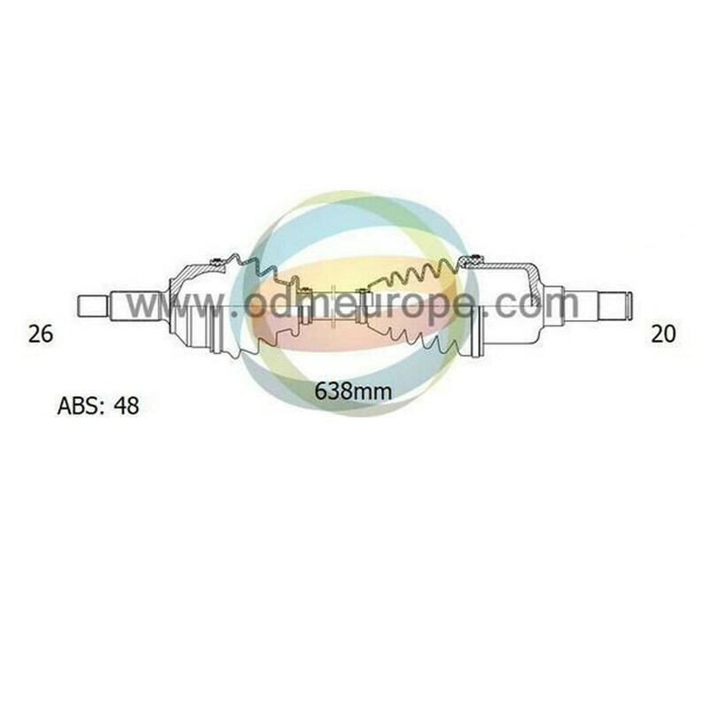 SEMIASSE/ALBERO MOTORE CAMBIO MANUALE / AUTOMATICO ANTERIORE SINISTRO Toyota	Corolla [Verso] da 2001 a 2005 / Corolla [E12] da 2001 a 2008