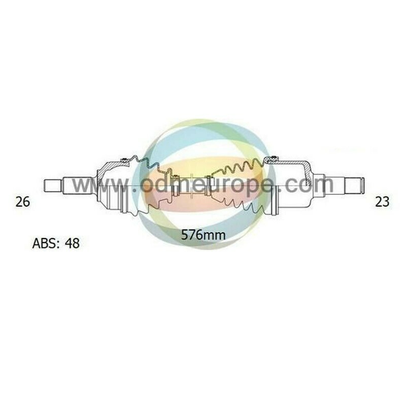 SEMIASSE/ALBERO MOTORE CAMBIO MANUALE / AUTOMATICO ANTERIORE SINISTRO Toyota	Rav4 I da 1995 a 2001