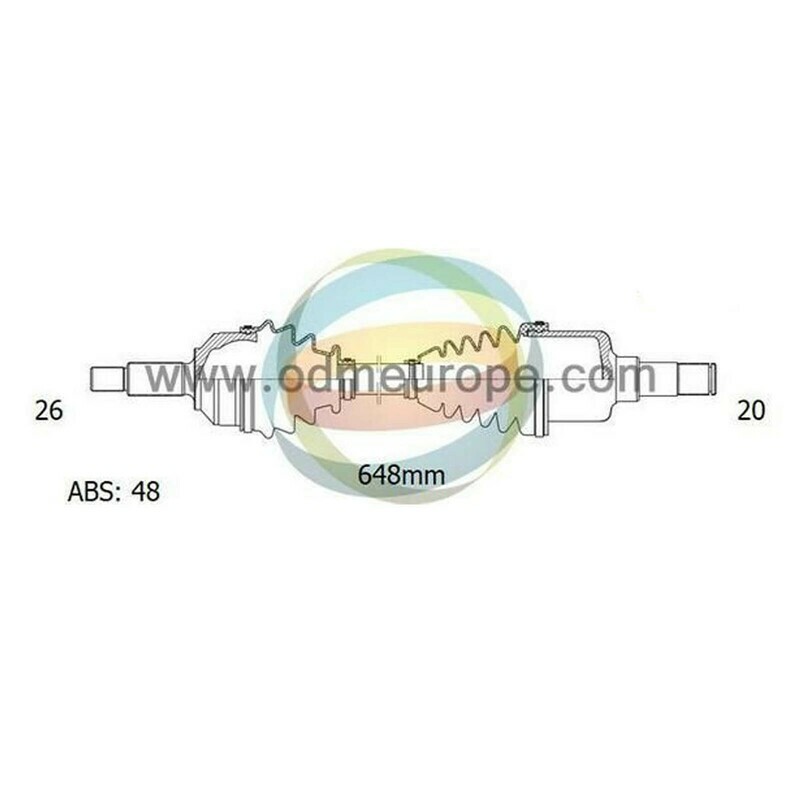 SEMIASSE/ALBERO MOTORE CAMBIO MANUALE / AUTOMATICO ANTERIORE SINISTRO Toyota	Avensis [T25] da 2003 a 2009 / Corolla [Verso] da 2004 a 2009