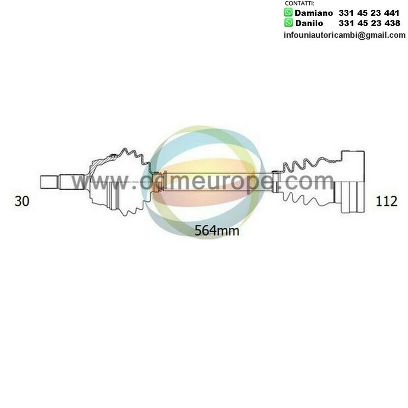 SEMIASSE/ALBERO MOTORE CAMBIO AUTOMATICO Lexus RX300 da 1998 a 2003