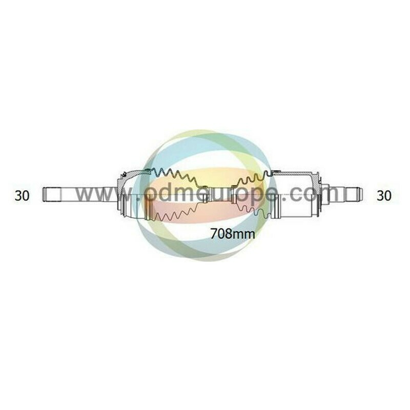 SEMIASSE/ALBERO MOTORE CAMBIO MANUALE / AUTOMATICO ANTERIORE SINISTRO / DESTRO Lexus LX470 da 1998 a 2007 / Toyota Landcruiser [J10_] da 1998 a 2008