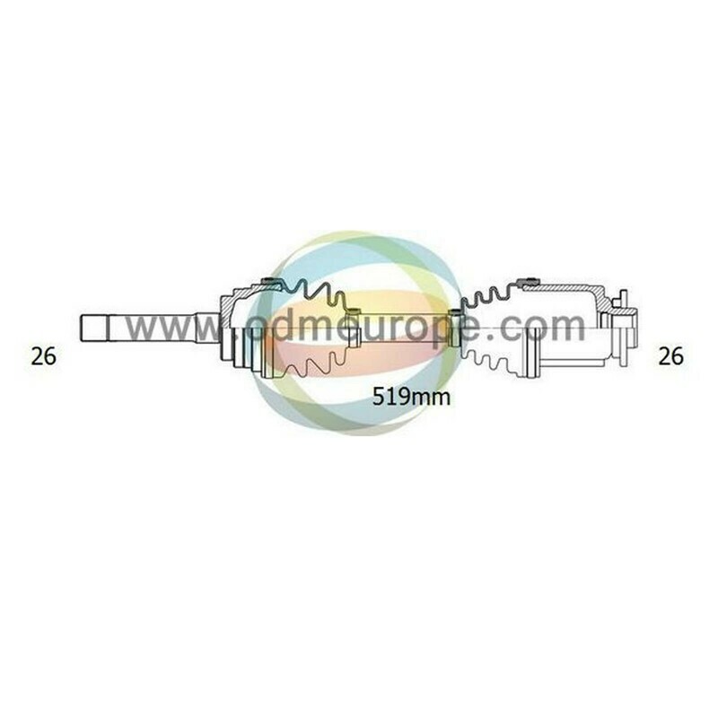 SEMIASSE/ALBERO MOTORE CAMBIO MANUALE / AUTOMATICO ANTERIORE SINISTRO Kia Sportage da 1994 a 2005