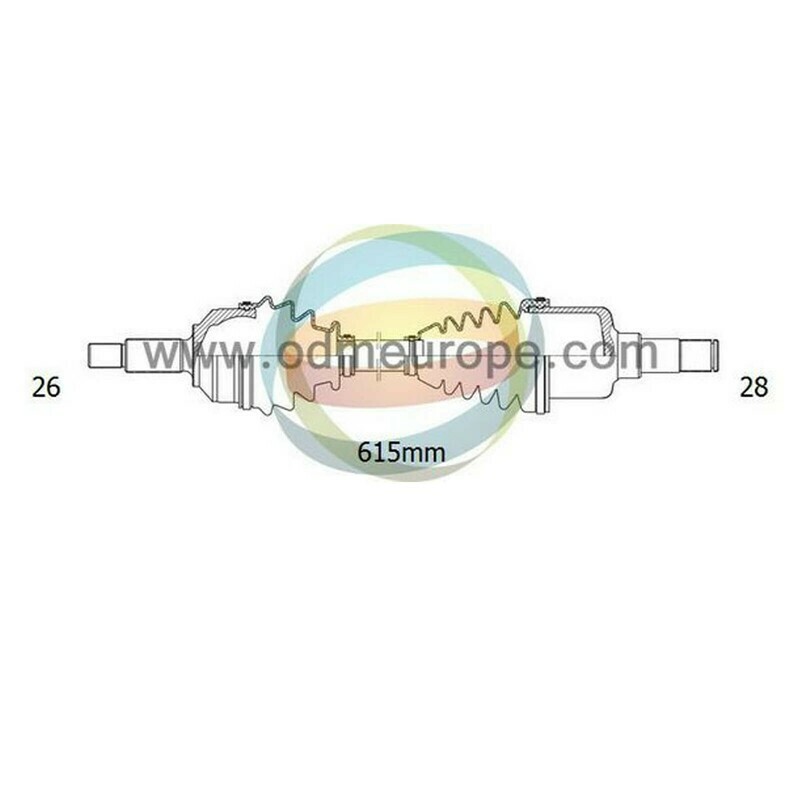SEMIASSE/ALBERO MOTORE CAMBIO MANUALE ANTERIORE SINISTRO Kia Shuma da 1997 a 2001