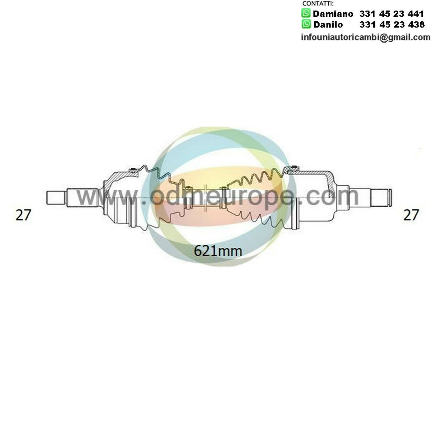 SEMIASSE/ALBERO MOTORE MANUALE Nissan Altima da 1993 a 1994