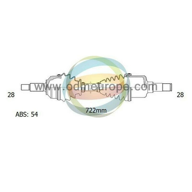 SEMIASSE/ALBERO MOTORE CAMBIO MANUALE / AUTOMATICO ANTERIORE SINISTRO Kia Carnival / Grand Carnival / Sedona I da 1999 a 2002 / Carnival / Grand Carnival / Sedona II da 2001 a 2006