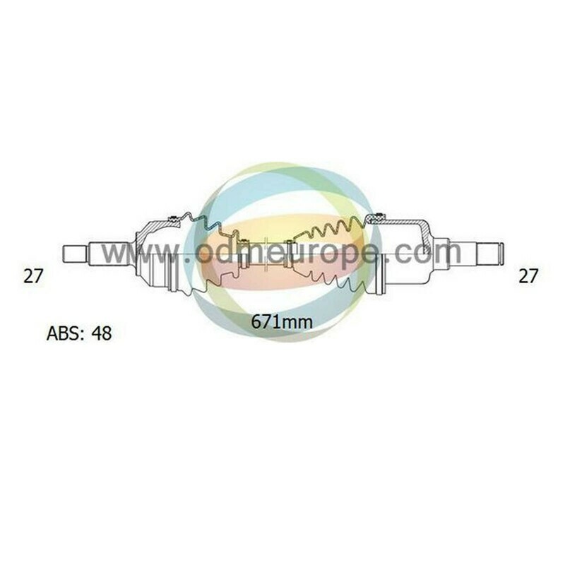 SEMIASSE/ALBERO MOTORE CAMBIO MANUALE / AUTOMATICO ANTERIORE SINISTRO Hyundai Tucson da 2004 a 2020 / Kia Carens III da 2006 a 2020 / Sportage da 2004 a 2020